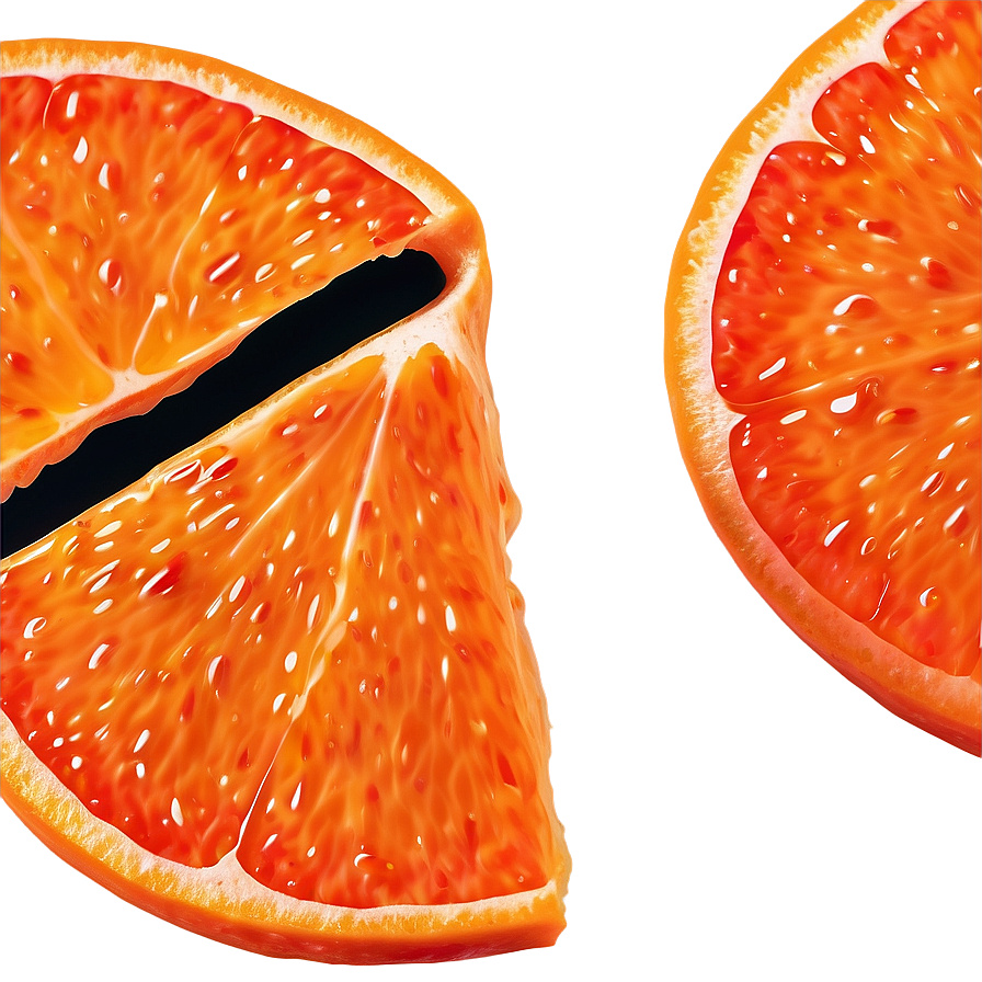 Juicy Tangerine Slice Png 06122024 PNG image