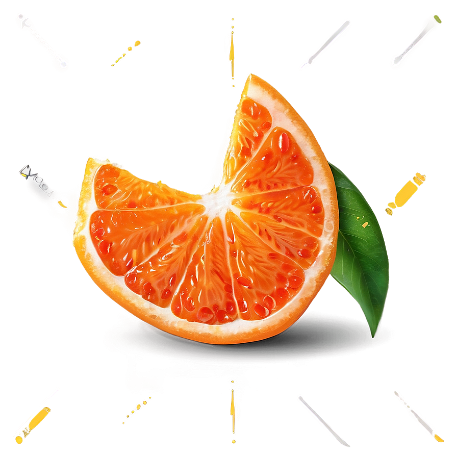 Juicy Tangerine Slice Png 06122024 PNG image