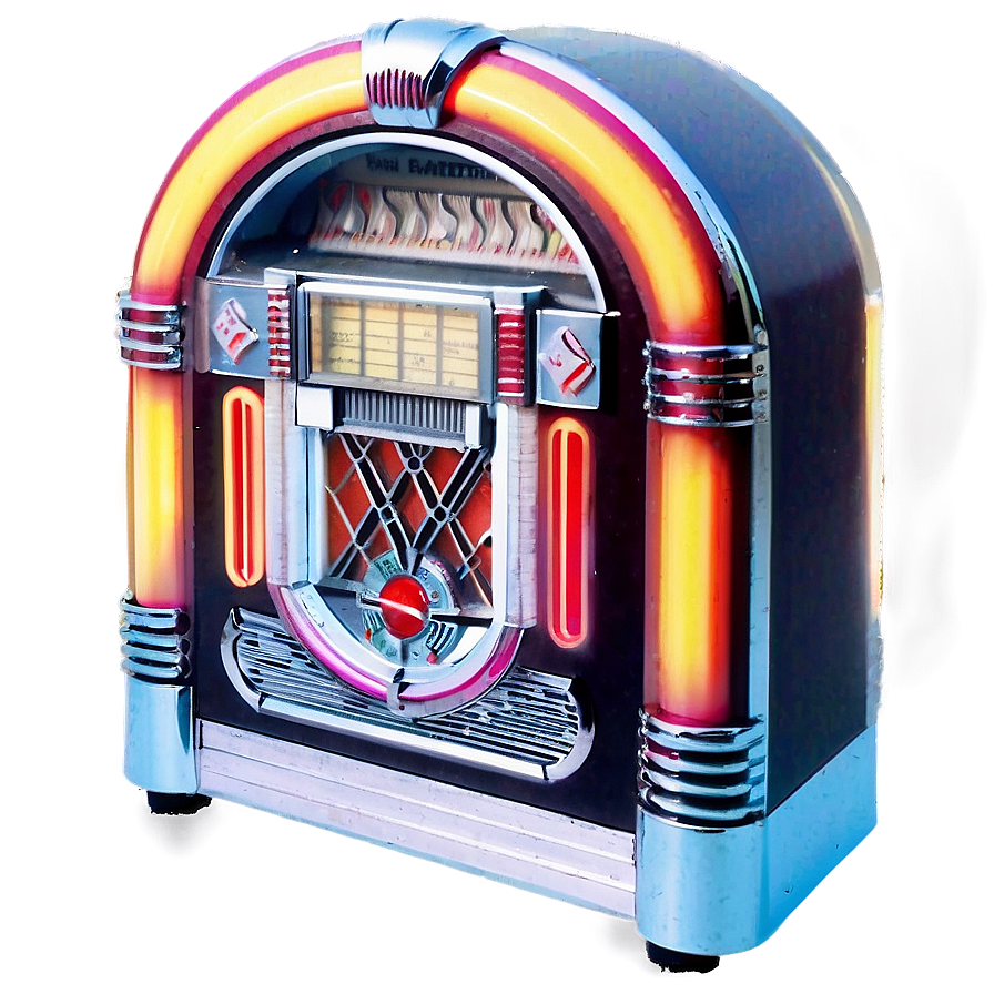 Jukebox At Retro Party Png 06112024 PNG image