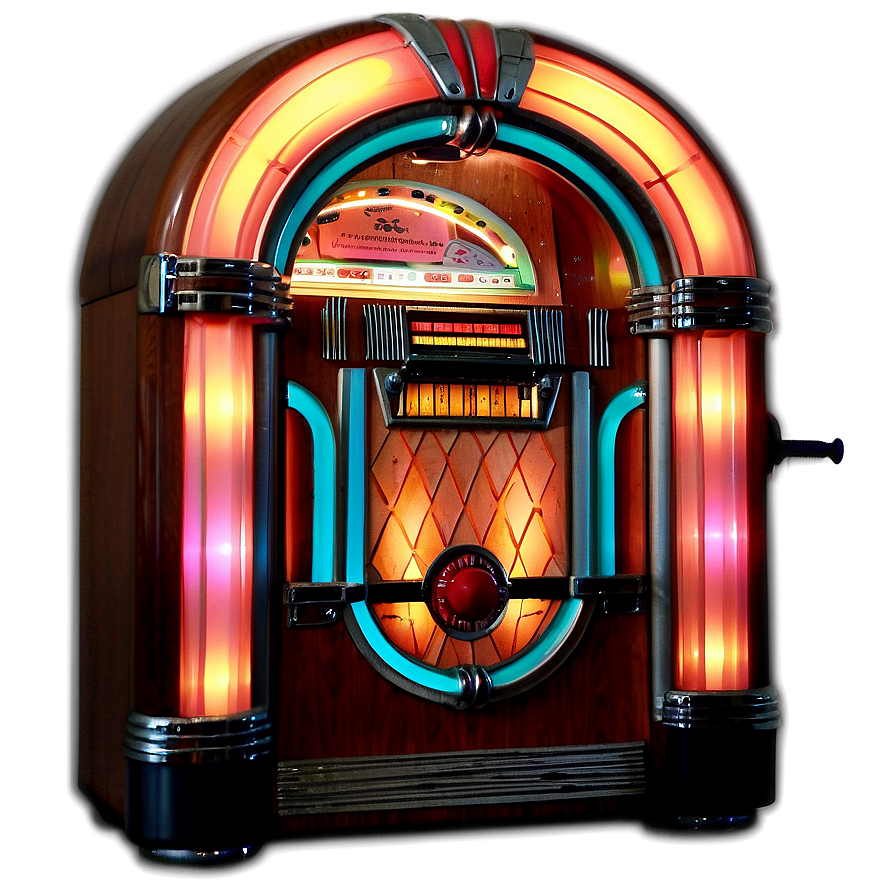 Jukebox At Retro Party Png 06112024 PNG image