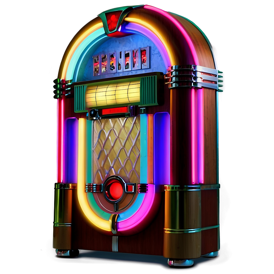 Jukebox With Glowing Lights Png 81 PNG image