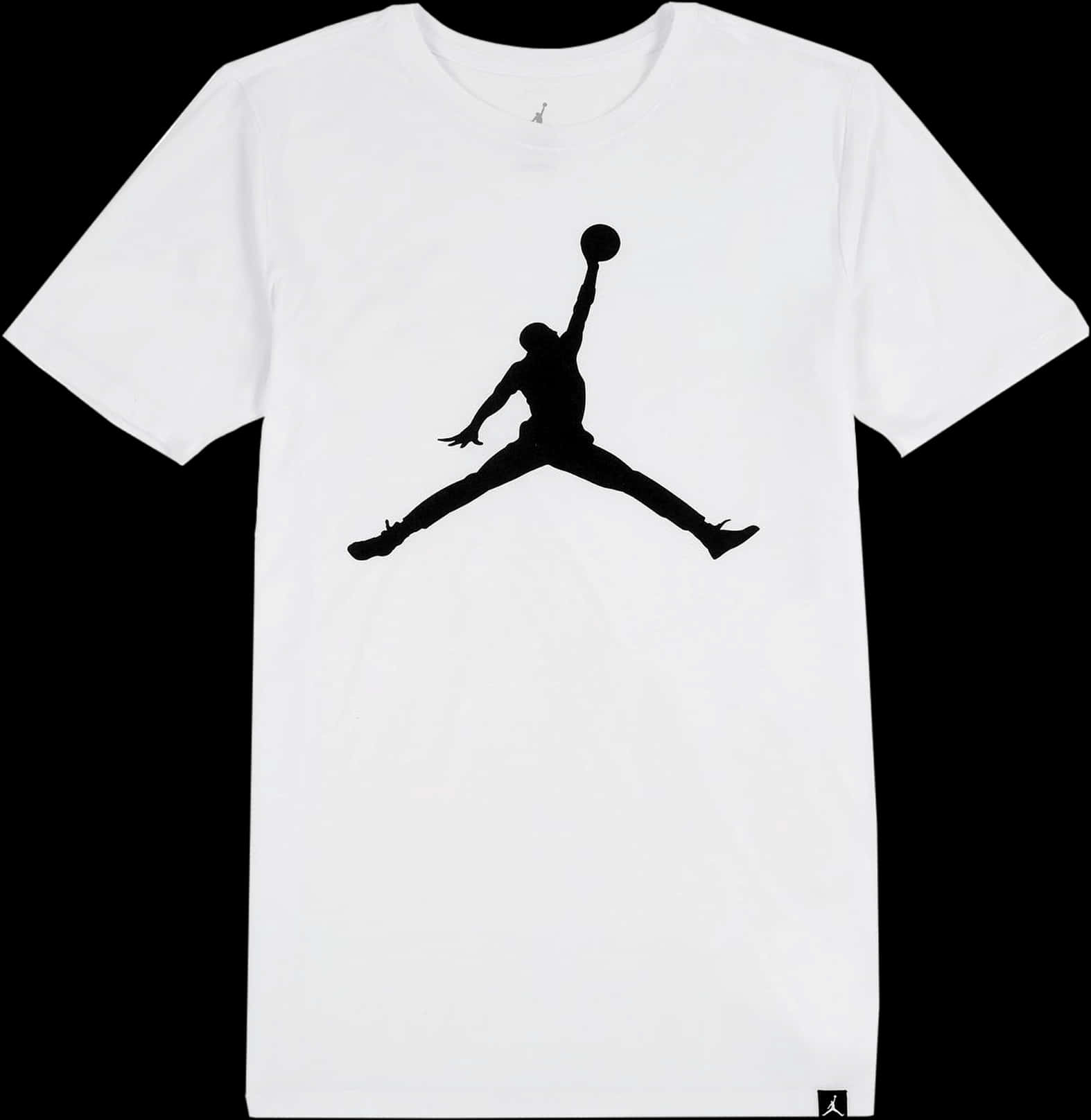 Jumpman Logoon White T Shirt PNG image