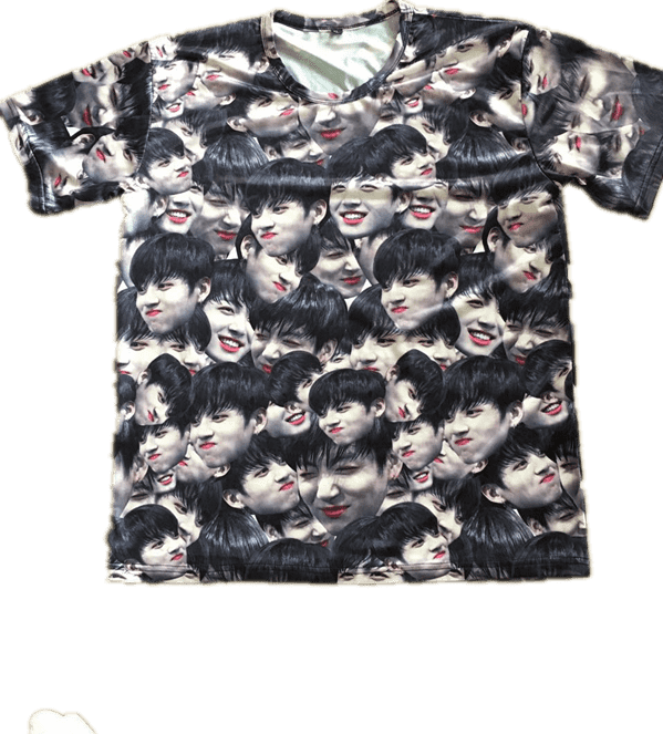 Jungkook Face Print Tshirt PNG image