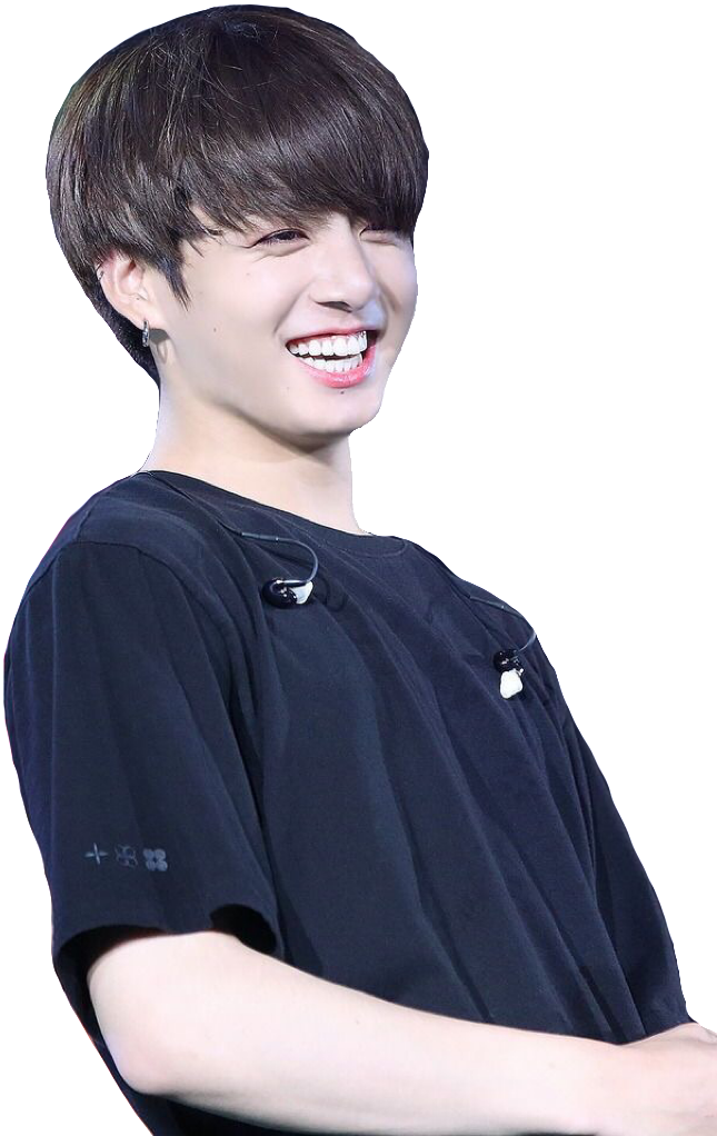 Jungkook Smiling Charmingly PNG image