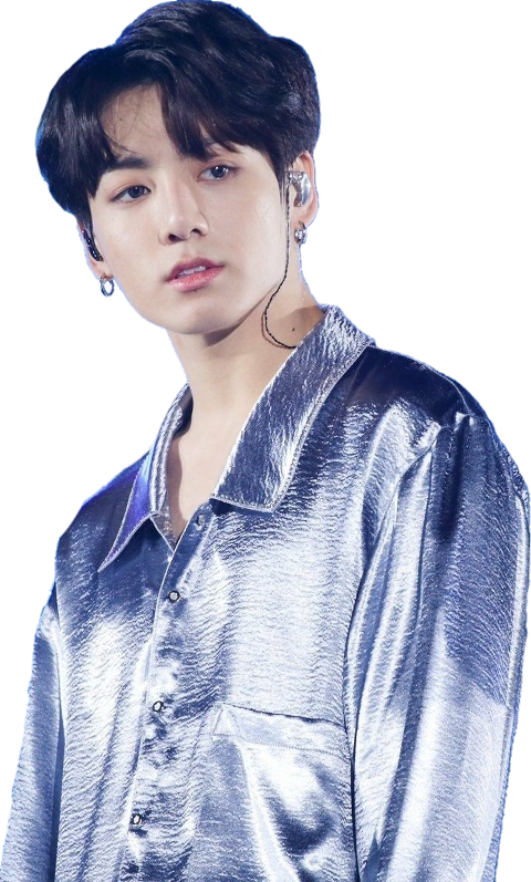 Jungkookin Silver Shirt PNG image