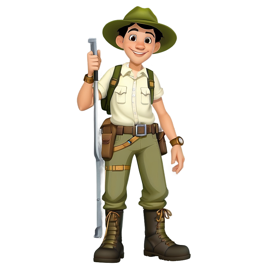 Jungle Explorer Character Png Jfj74 PNG image