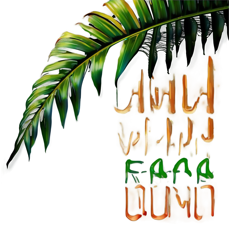 Jungle Palm Leaves Png Qii PNG image