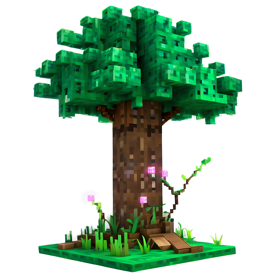 Jungle Tree In Minecraft Png Ghu67 PNG image