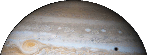 Jupiter Great Red Spotand Shadow PNG image