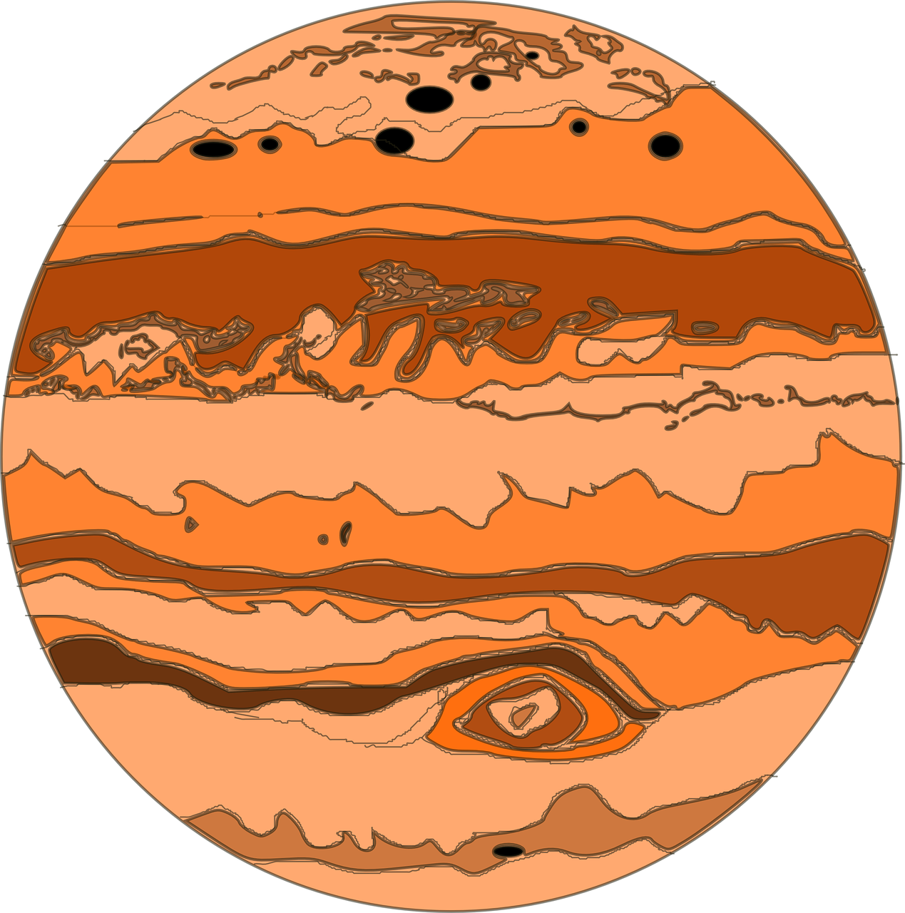 Jupiter Planet Illustration PNG image