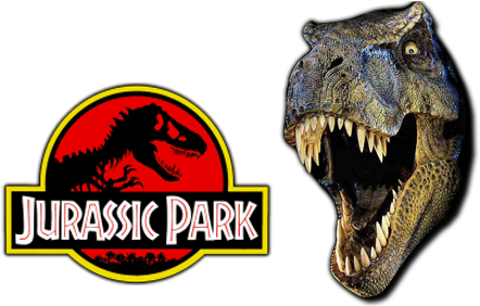 Jurassic Park Logoand T Rex Head PNG image