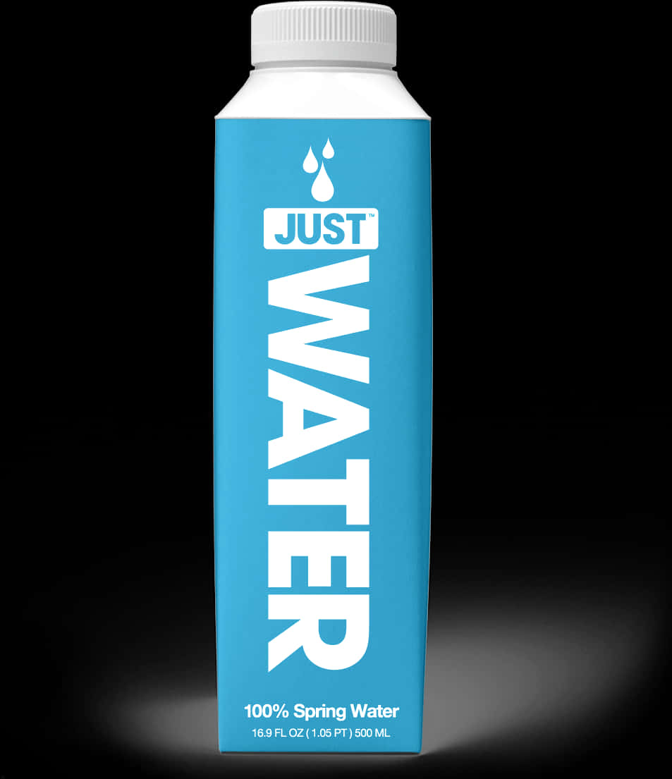 Just Water Spring Water Package PNG image