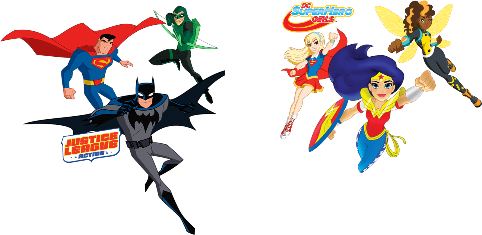 Justice Leagueand Superhero Girls PNG image