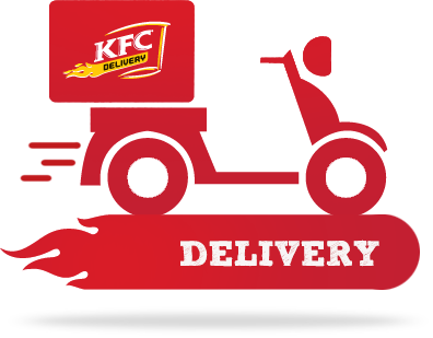 K F C Delivery Scooter Graphic PNG image