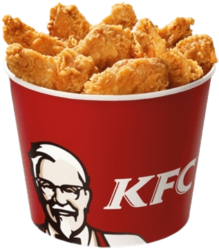 K F C Fried Chicken Bucket PNG image