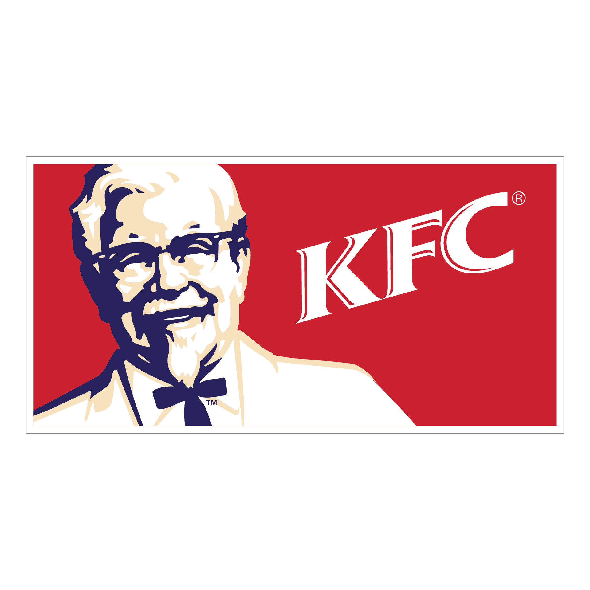 K F C Logo Featuring Founder PNG image