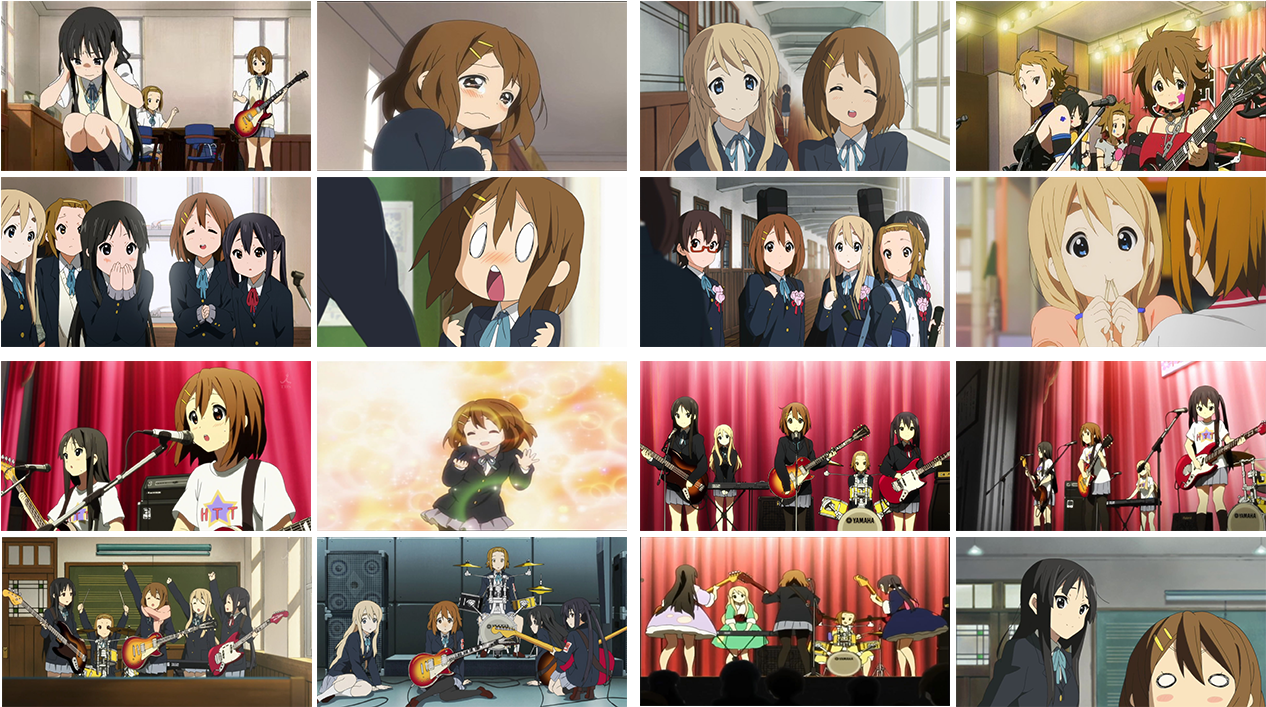 K On Anime Collage PNG image