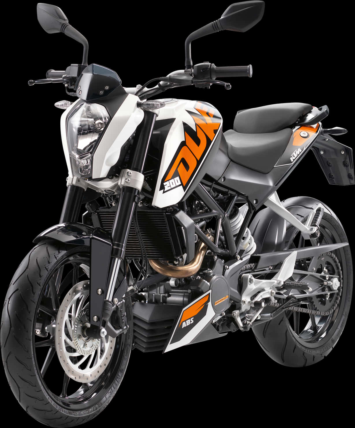 K T M Duke200 Motorcycle PNG image