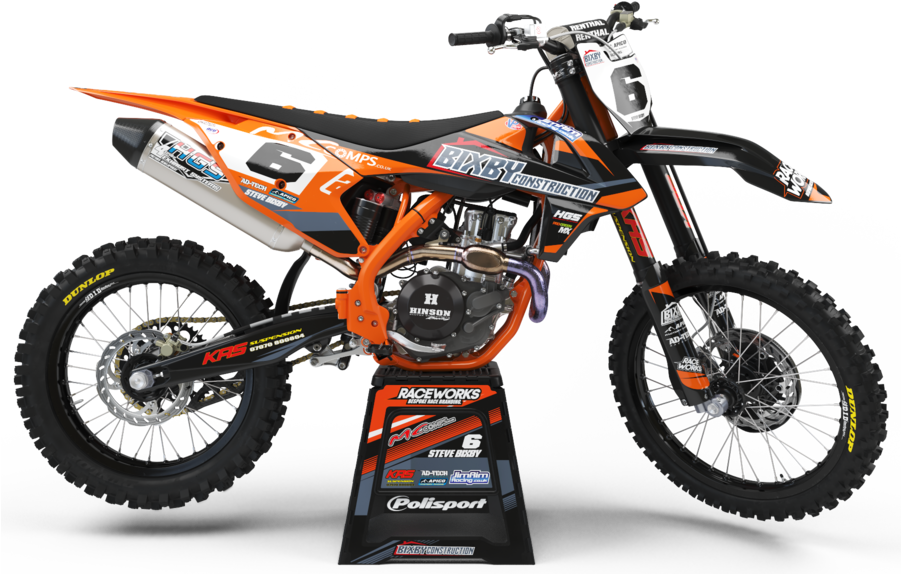 K T M Motocross Bikeon Display PNG image