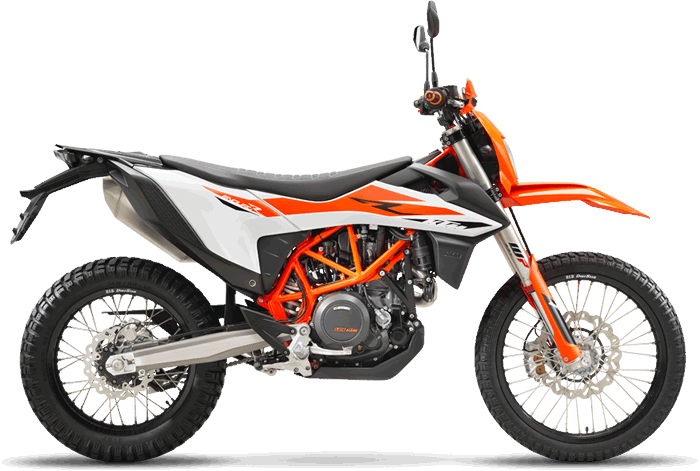 K T M Offroad Motorcycle Profile PNG image