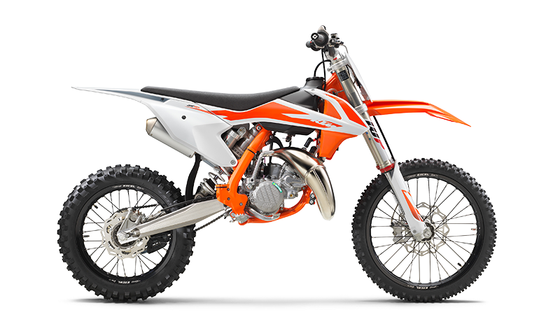 K T M Offroad Motorcycle Profile PNG image