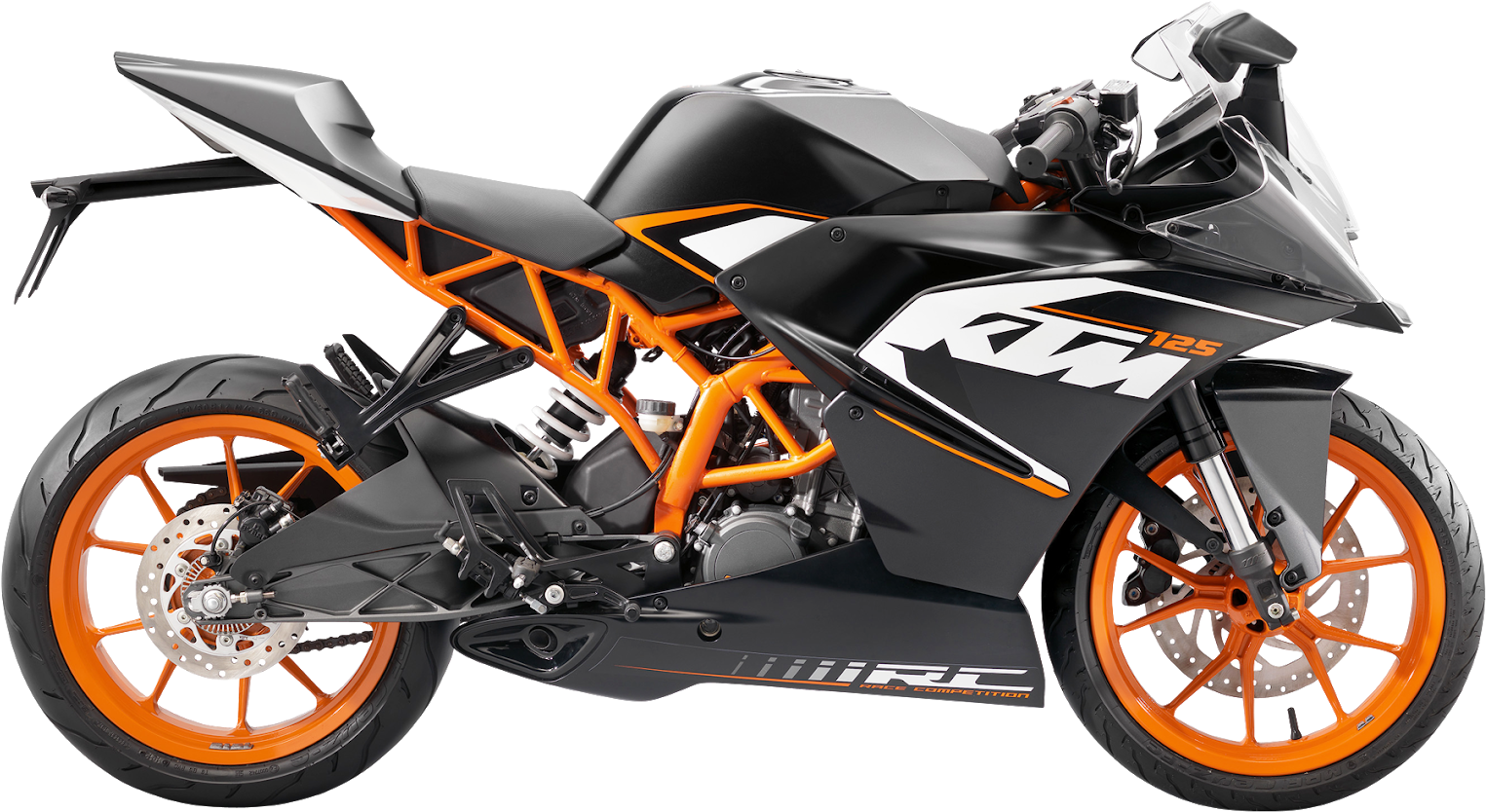 K T M R C125 Sport Motorcycle PNG image