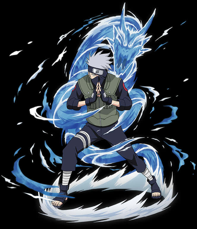 Kakashi Chidori Lightning Technique PNG image