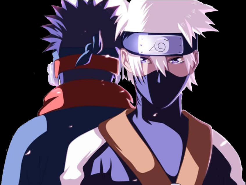 Kakashi Hatake Dual Perspective Art PNG image