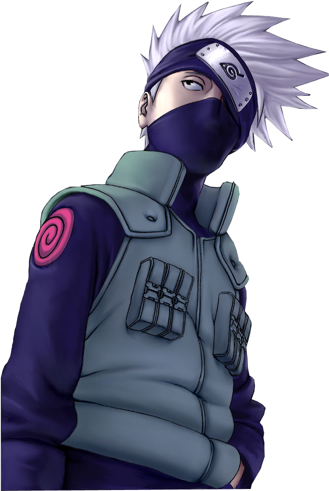 Kakashi Hatake Ninja Pose PNG image