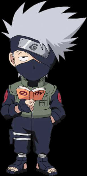 Kakashi Hatake Reading Icha Icha PNG image