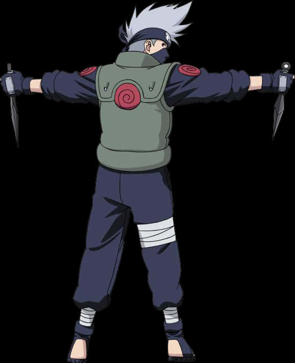 Kakashi Hatake Readyfor Battle PNG image