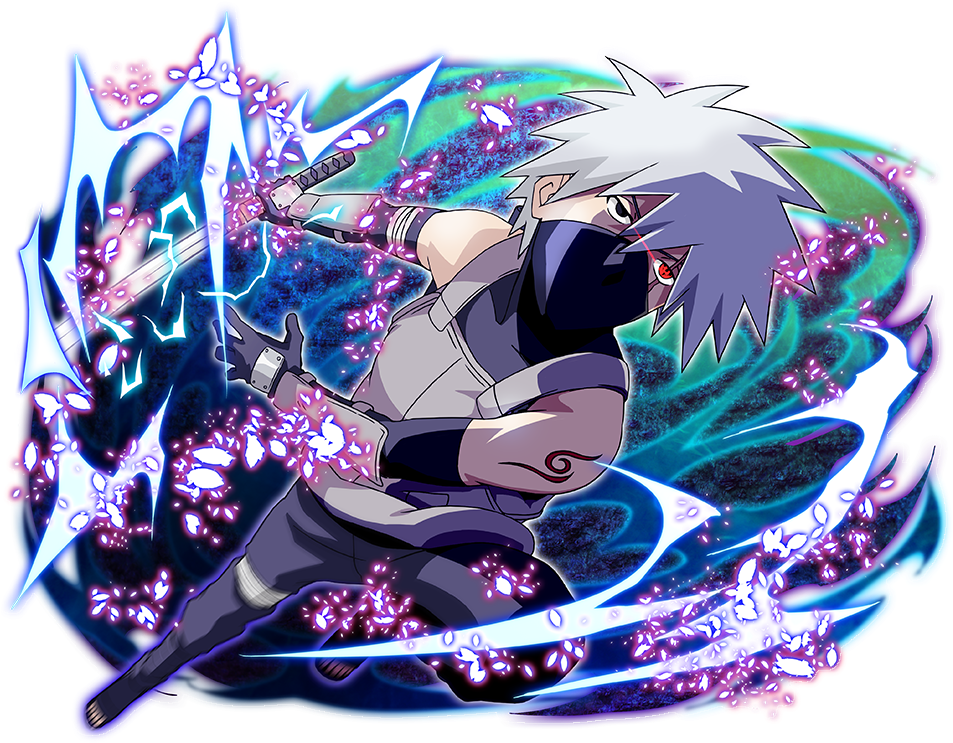 Kakashi Lightning Blade Chidori PNG image