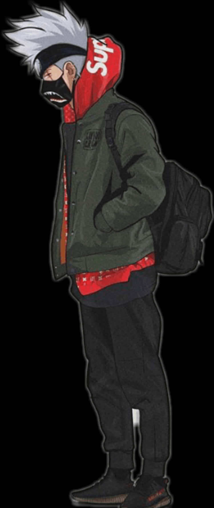 Kakashiin Casual Outfit PNG image