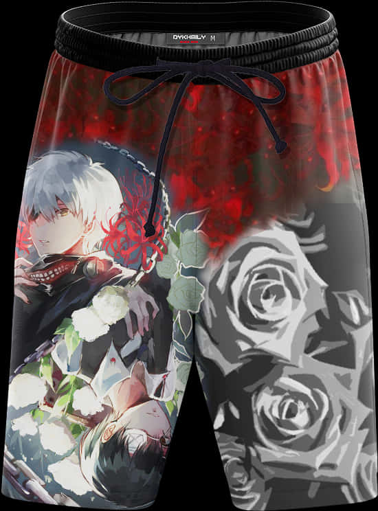 Kaneki Anime Character Shorts PNG image