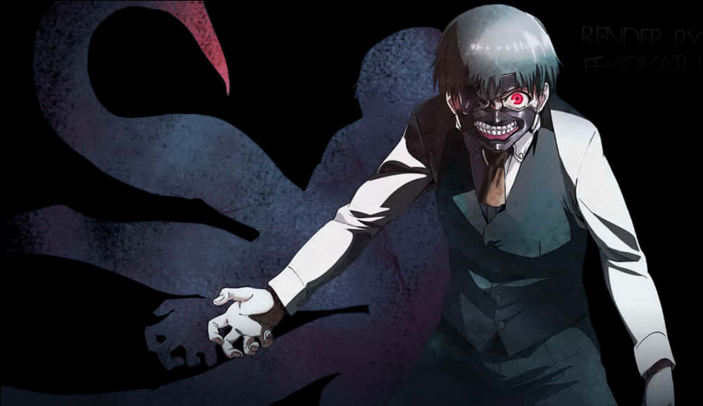 Kaneki Ken Transformed Tokyo Ghoul PNG image