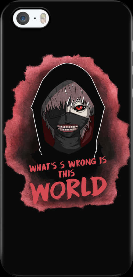 Kaneki Quotei Phone Case PNG image