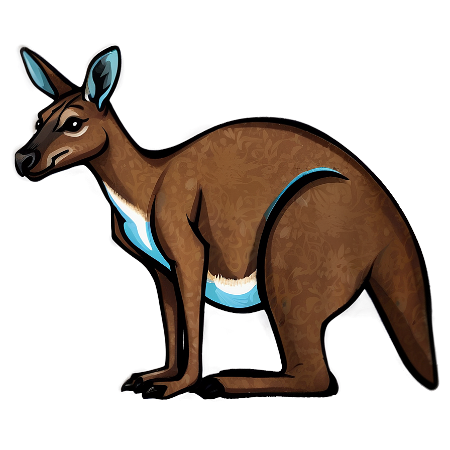 Kangaroo Drawing Png 05212024 PNG image
