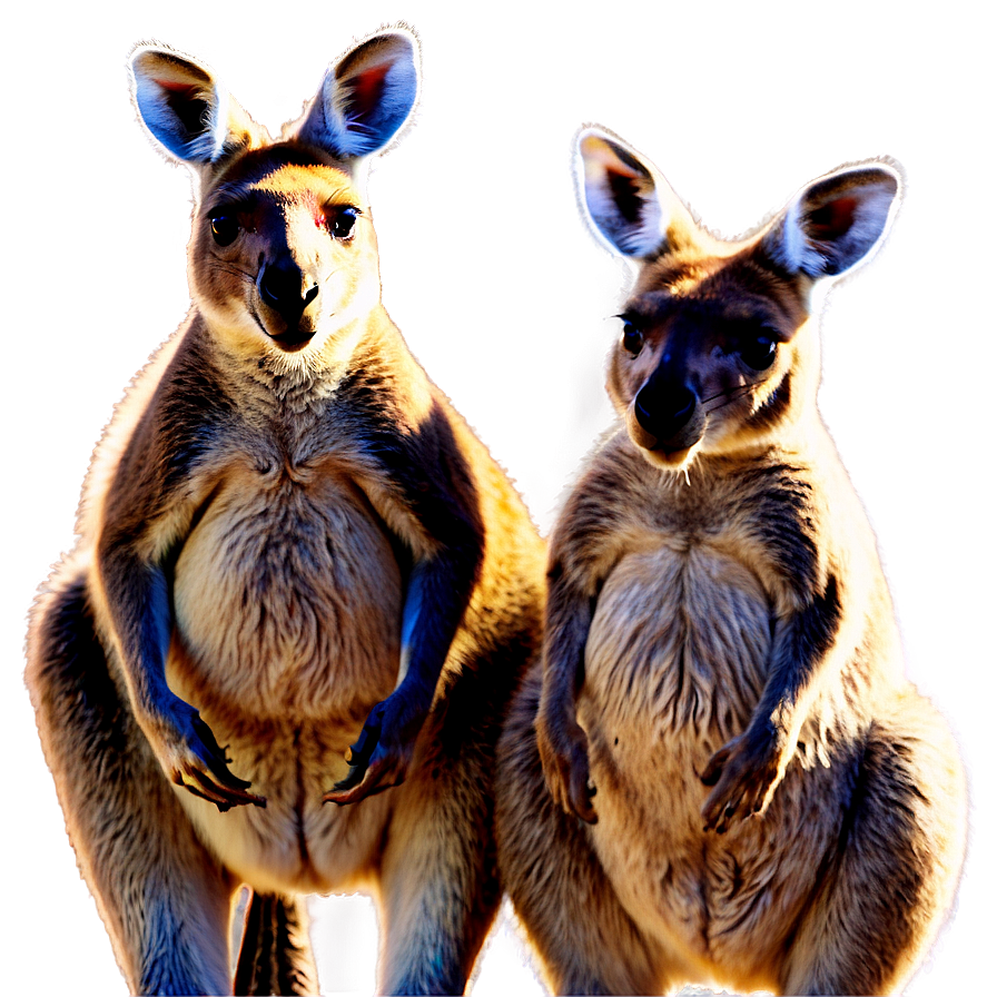 Kangaroo Family Png 05212024 PNG image
