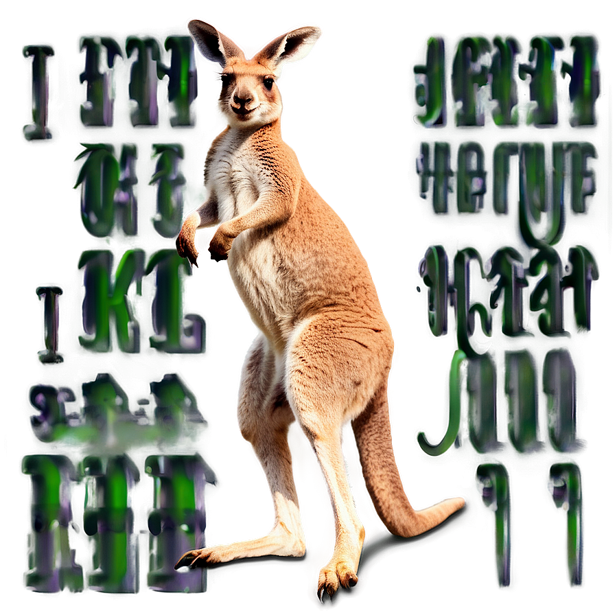 Kangaroo Hopping Png 05212024 PNG image