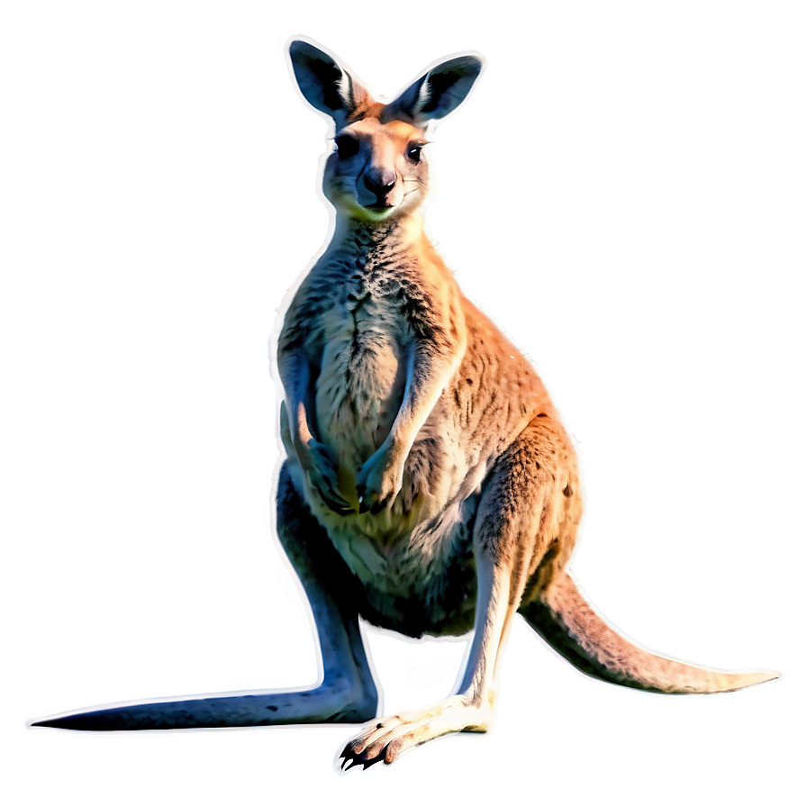 Kangaroo With Baby In Pouch Png Veq PNG image