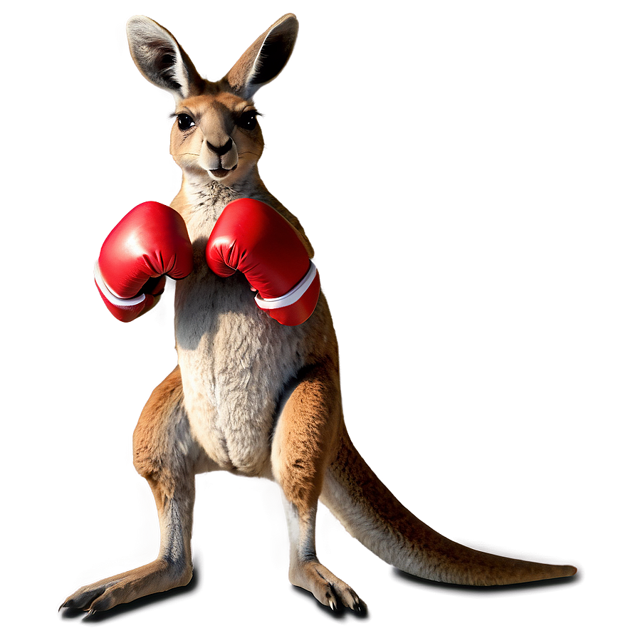 Kangaroo With Boxing Gloves Png 05212024 PNG image