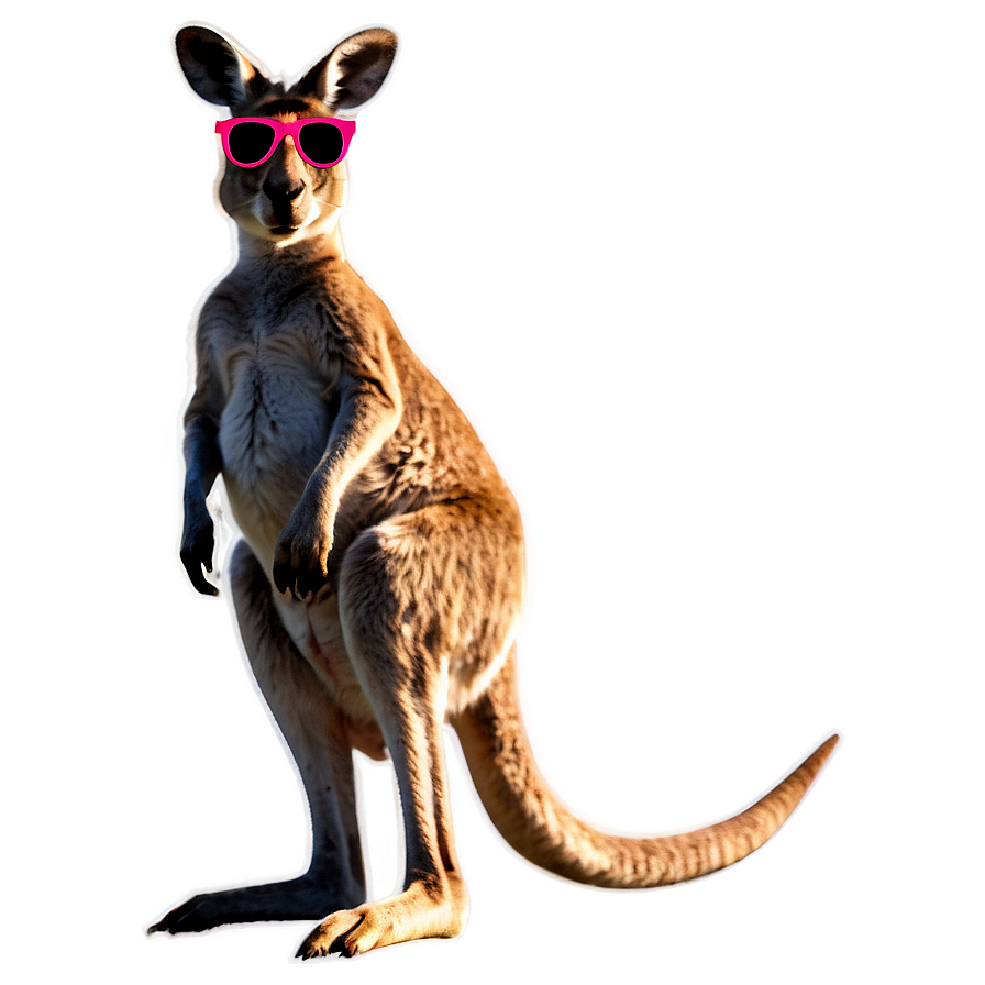 Kangaroo With Sunglasses Png 05212024 PNG image