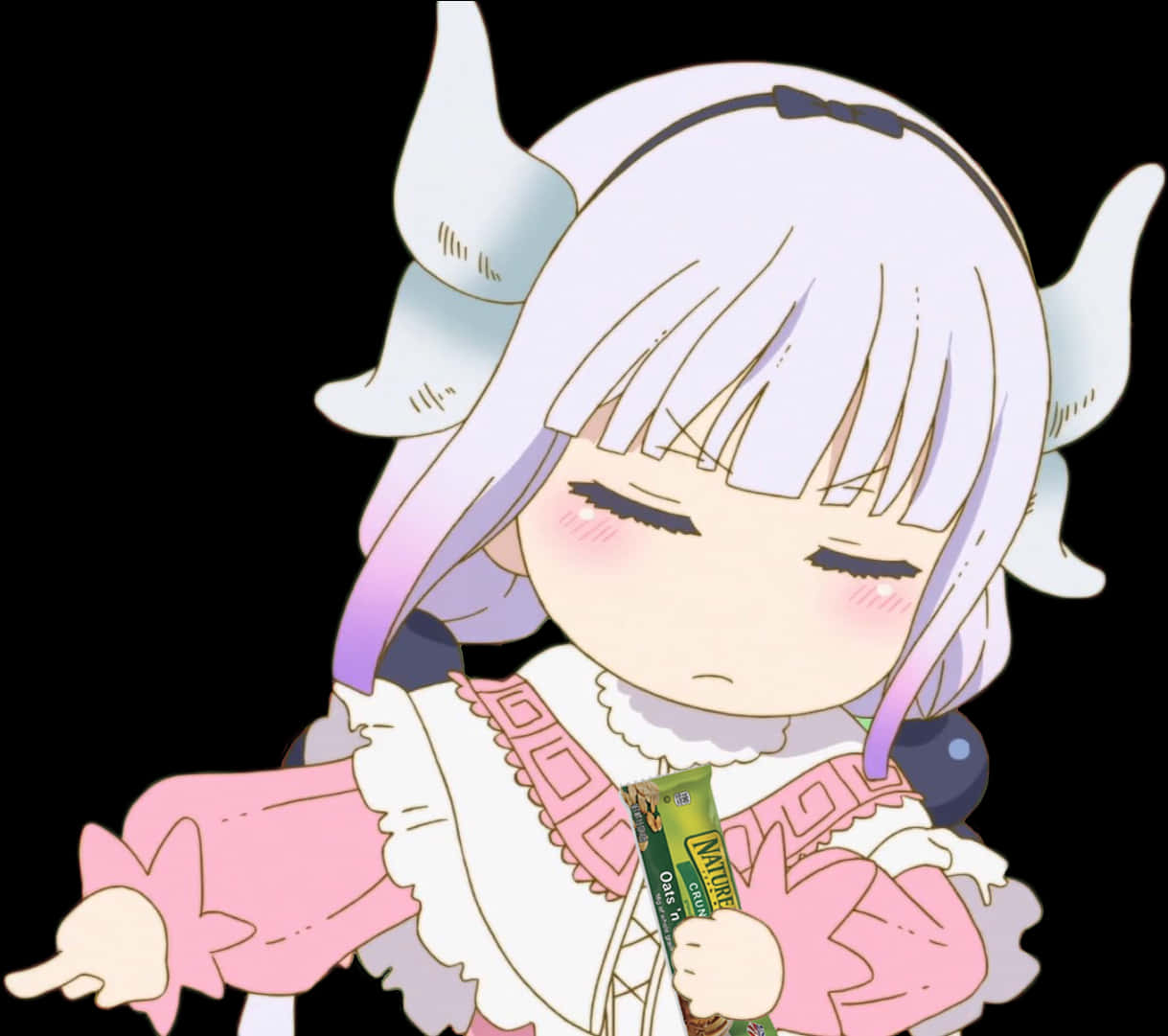 Kanna Kamui Chocolate Pout PNG image