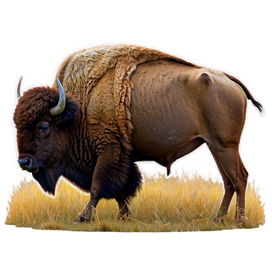 Kansas Bison On The Prairie Png Duu PNG image