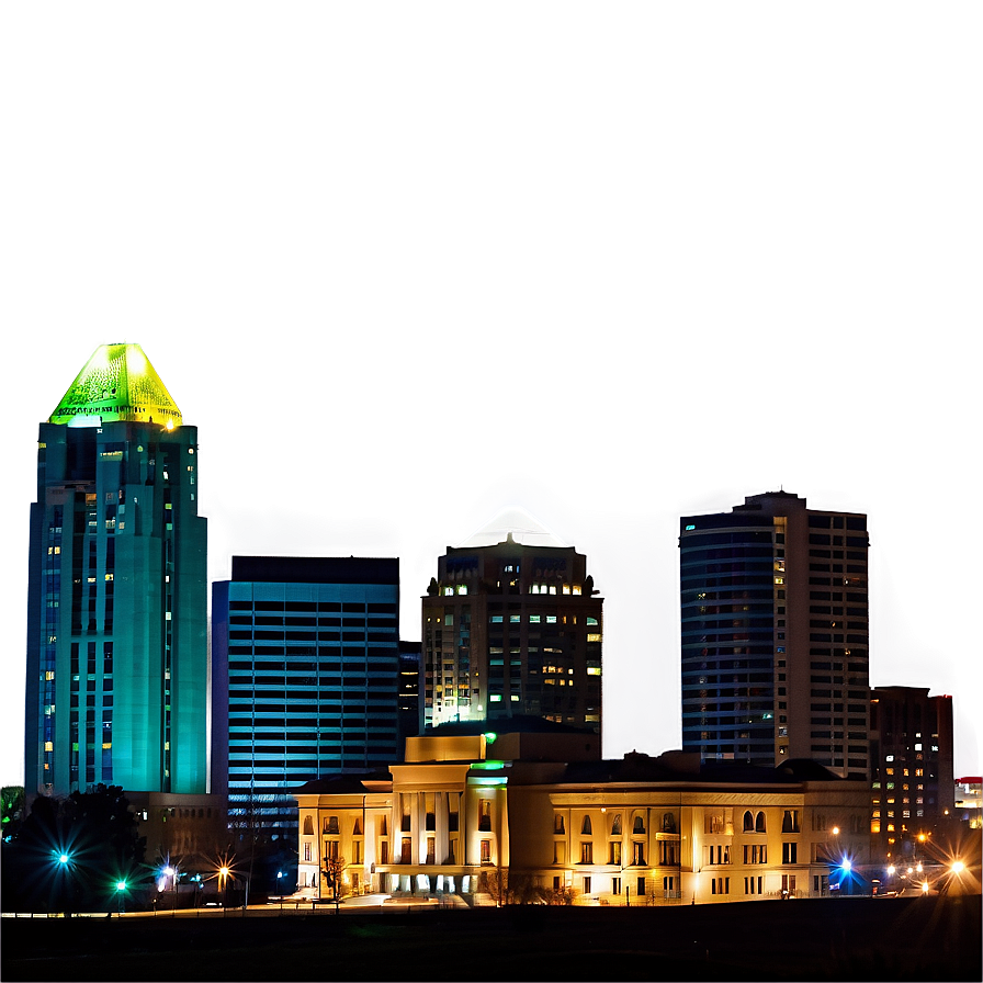 Kansas City Night Skyline Png 5 PNG image