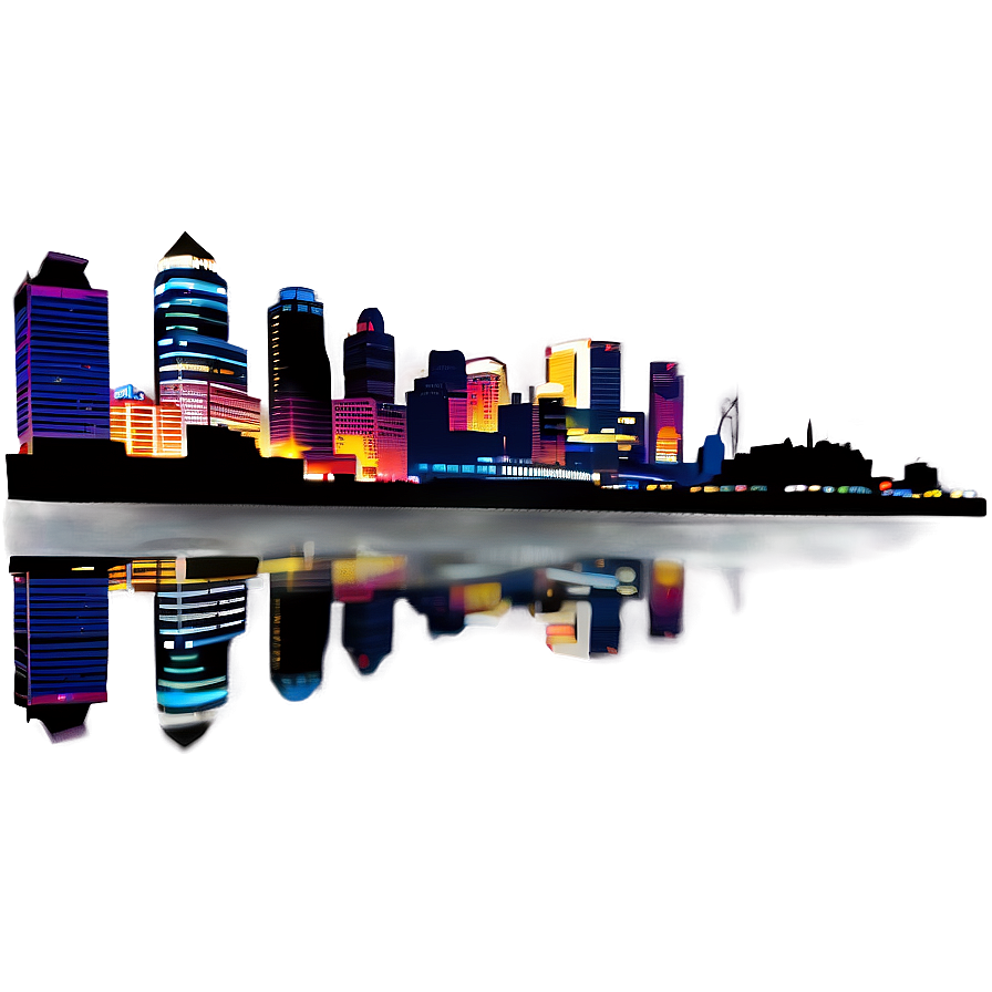 Kansas City Night Skyline Png Bvy55 PNG image