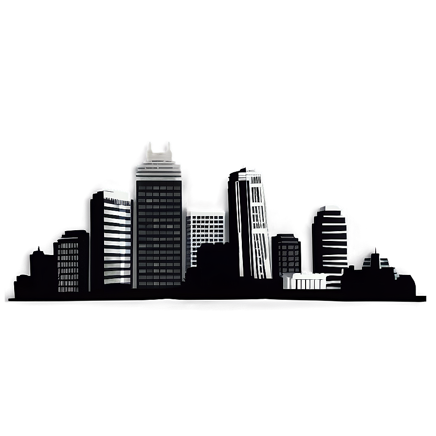 Kansas Cityscape Silhouette Png Iwt58 PNG image