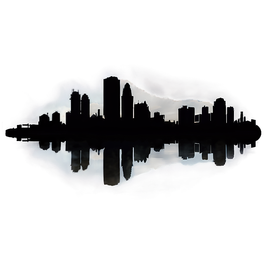 Kansas Cityscape Silhouette Png Vne PNG image