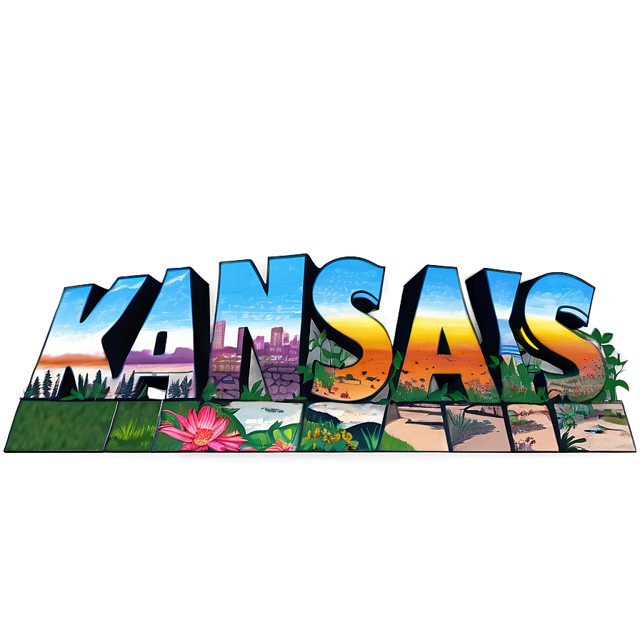 Kansas Famous Landmarks Montage Png Yyd6 PNG image