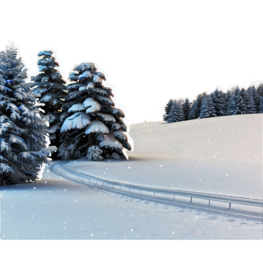 Kansas Winter Snow Scene Png Afx66 PNG image